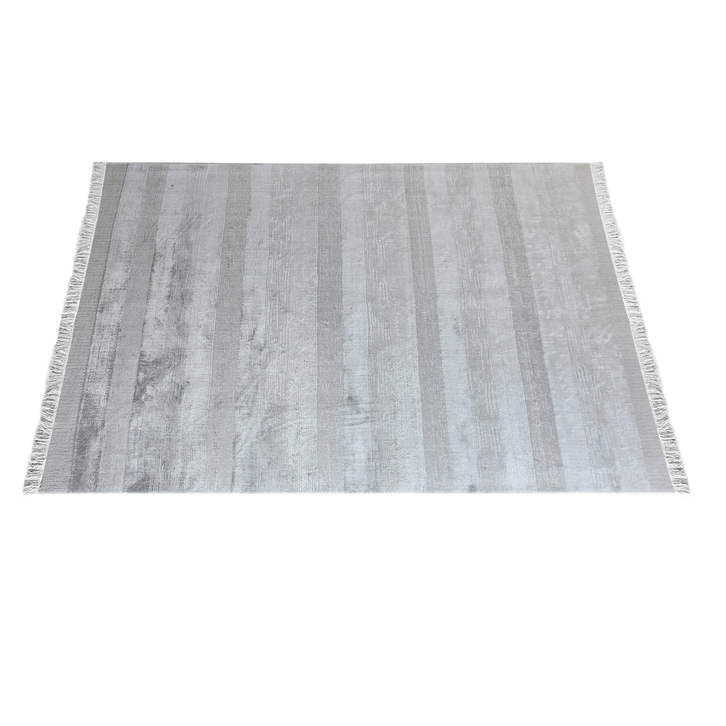 Area Rug, Bedroom Rug, Living Room Rug, Living Area Rug, Indian Rug, Office Carpet, Office Rug, Shop Rug Online, Viscose, Silver, Hand woven, Cut And Loop, Stripes