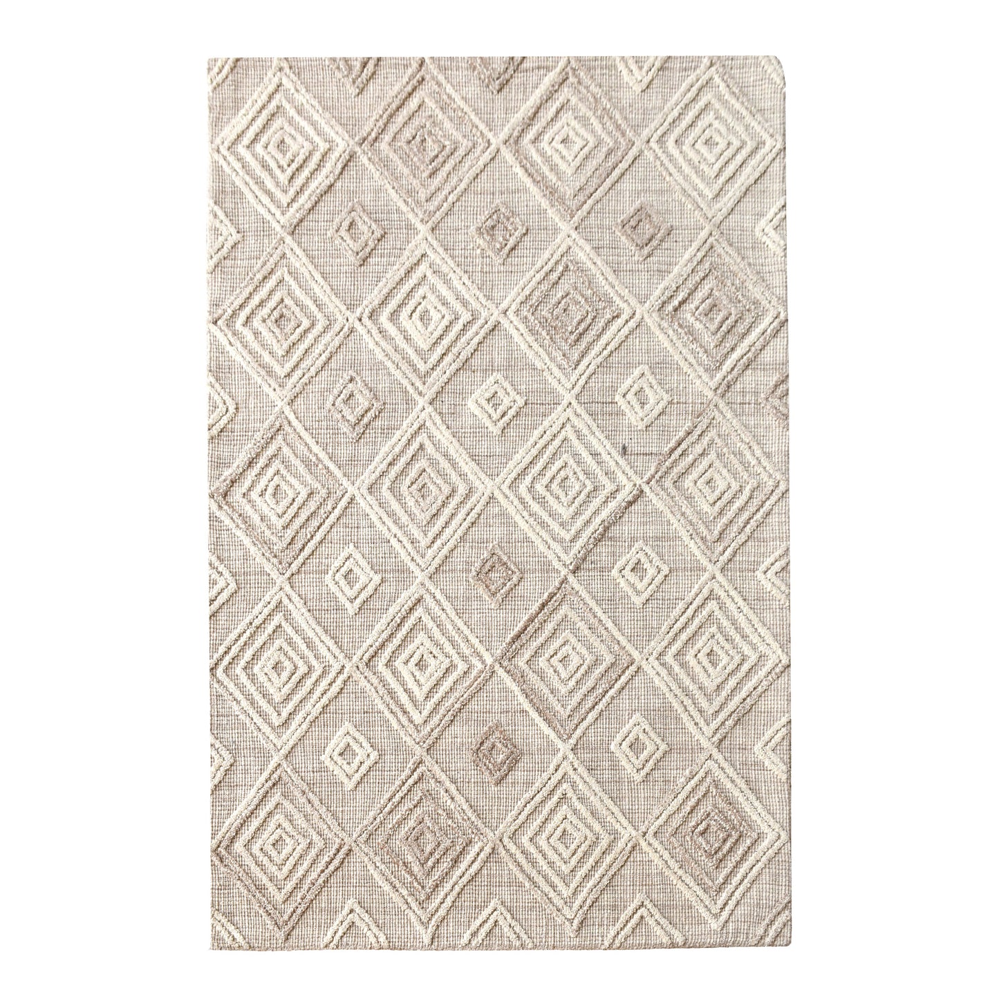 Area Rug, Bedroom Rug, Living Room Rug, Living Area Rug, Indian Rug, Office Carpet, Office Rug, Shop Rug Online, Wool, Beige, Hand woven, All Loop, Geometrical