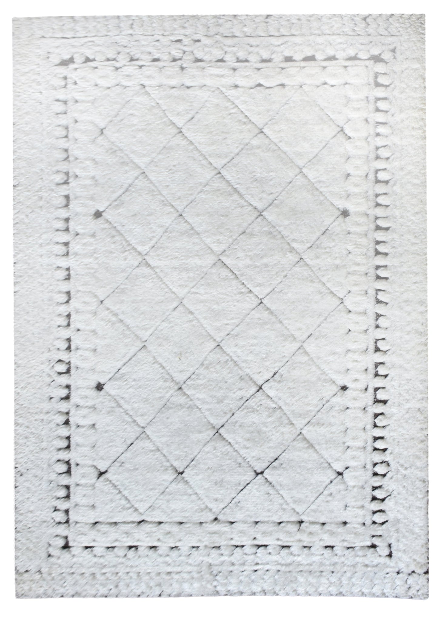 Area Rug, Bedroom Rug, Living Room Rug, Living Area Rug, Indian Rug, Office Carpet, Office Rug, Shop Rug Online, Nz Wool, Viscose, Natural White, Hand knotted, All Cut, Geometrical