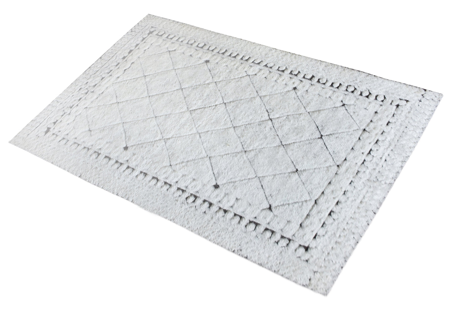 Area Rug, Bedroom Rug, Living Room Rug, Living Area Rug, Indian Rug, Office Carpet, Office Rug, Shop Rug Online, Nz Wool, Viscose, Natural White, Hand knotted, All Cut, Geometrical