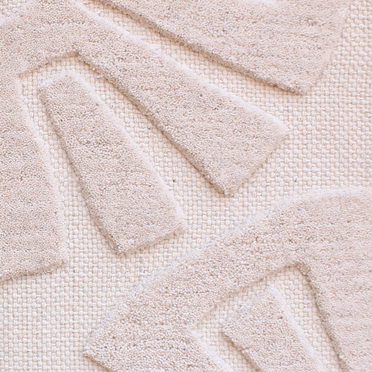 ALFREDA WALL ART AND WHARTONE WALL ART - IVORY - HAND WOVEN / OVER TUFTED - WOOL & MDF