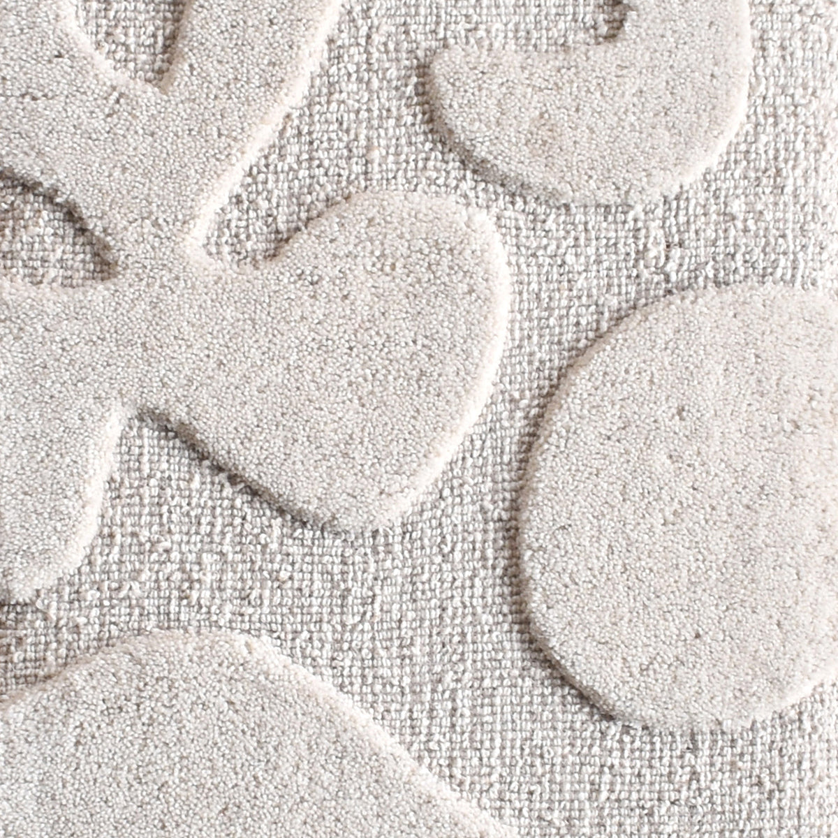 RONDEL WALL ART AND RADCLIFF WALL ART - IVORY - HAND WOVEN / OVER TUFTED - WOOL & MDF