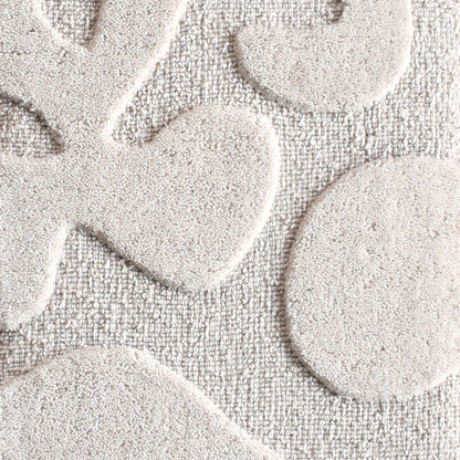 RONDEL WALL ART AND RADCLIFF WALL ART - IVORY - HAND WOVEN / OVER TUFTED - WOOL & MDF