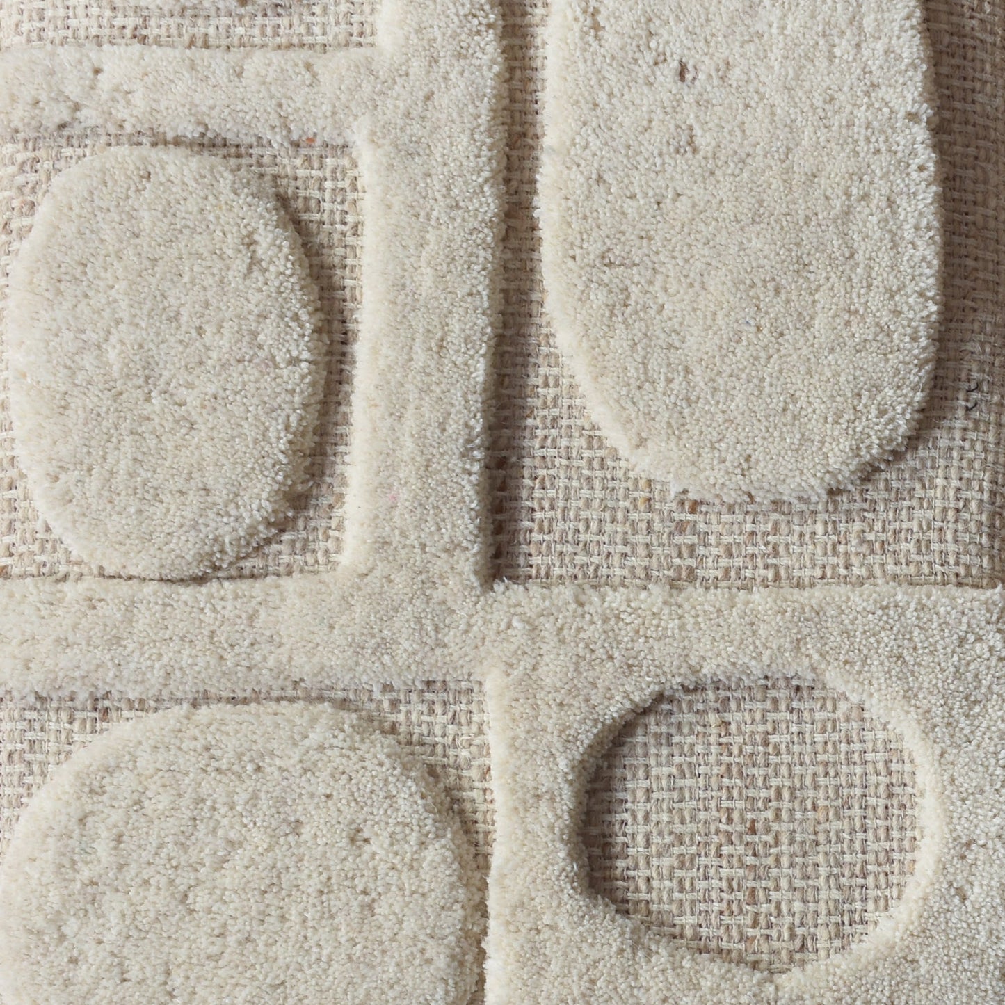 YAKUTAT WALL ART AND YUKLA WALL ART - BEIGE/IVORY - HAND WOVEN / OVER TUFTED - WOOL & MDF