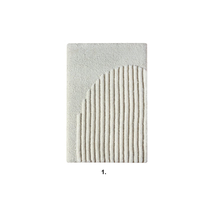AARTEEN WALL ART AND WETTERIN WALL ART - IVORY - HAND WOVEN / OVER TUFTED - WOOL & MDF