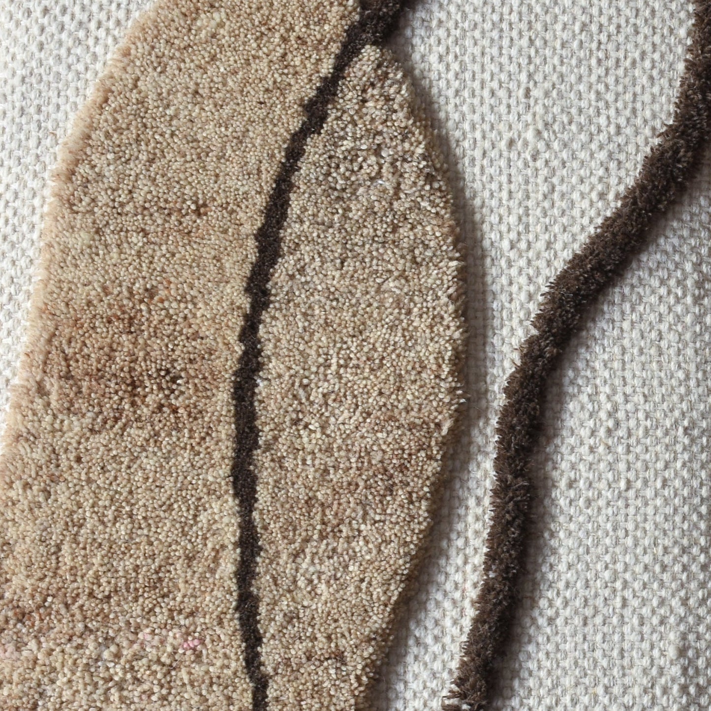 ZUCKERT WALL ART AND ZIEMLAK WALL ART - IVORY/BEIGE/BROWN - HAND WOVEN / OVER TUFTED - WOOL & MDF