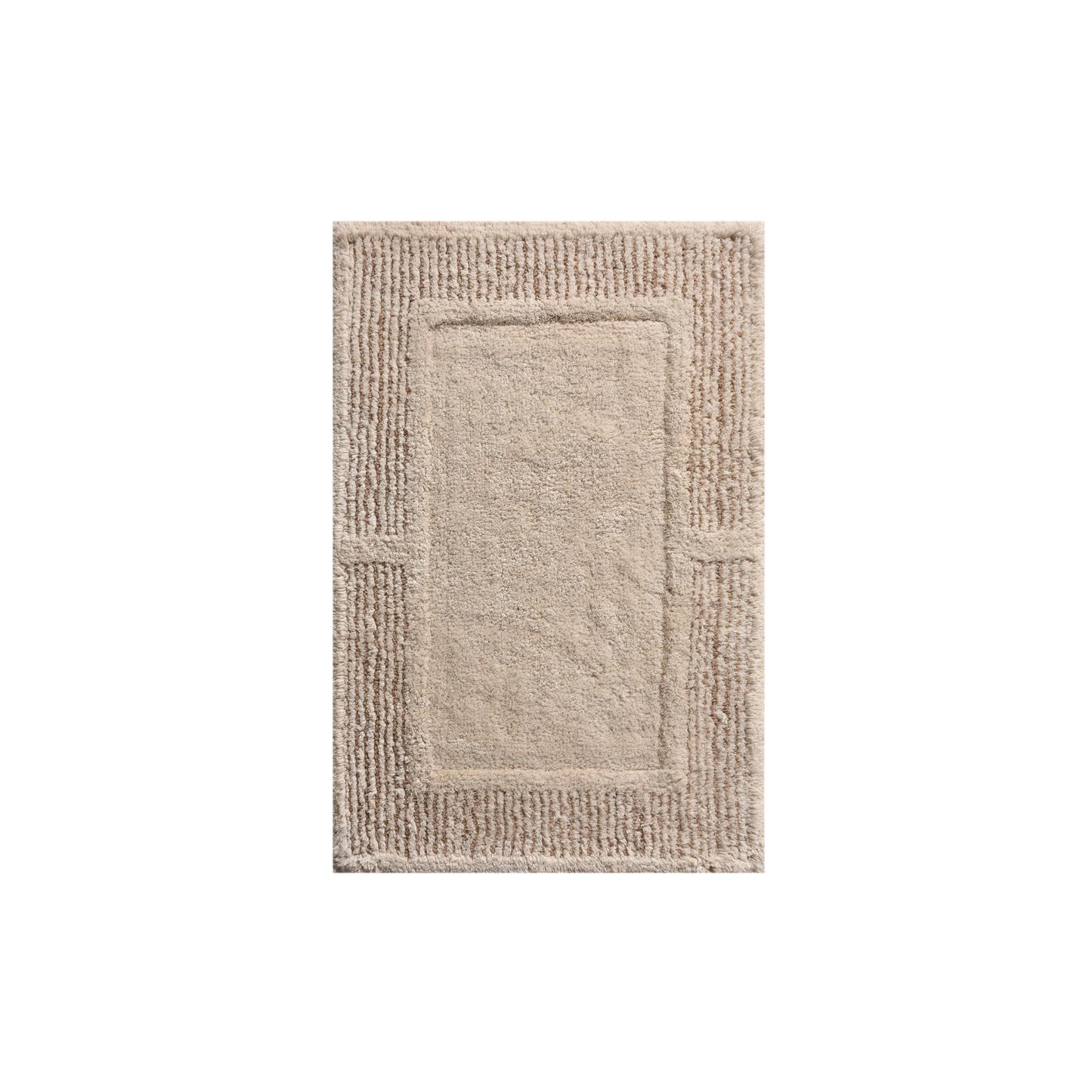 LAUKO BATH RUG - IVORY - TABLE TUFTED - COTTON