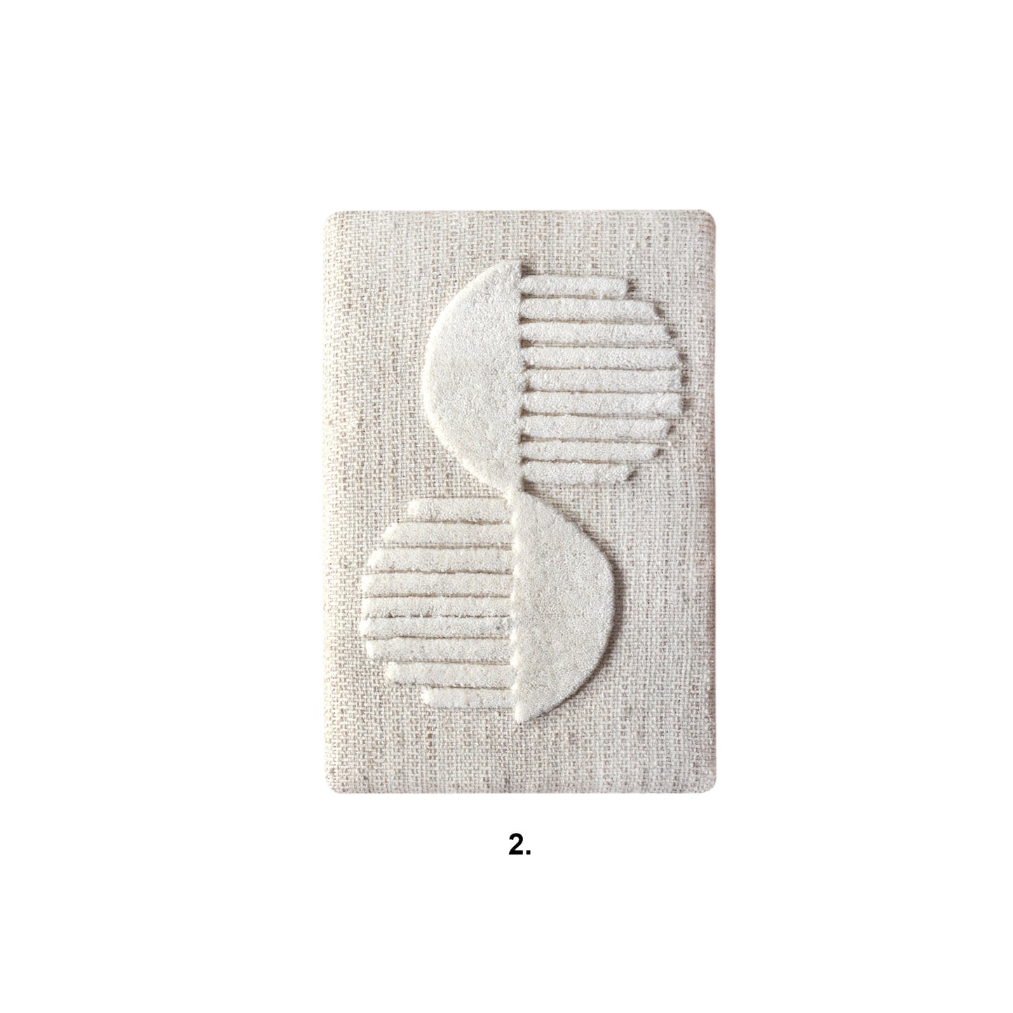 YUNA WALL ART AND YARNOT WALL ART - BEIGE/IVORY - HAND WOVEN / OVER TUFTED - WOOL & MDF