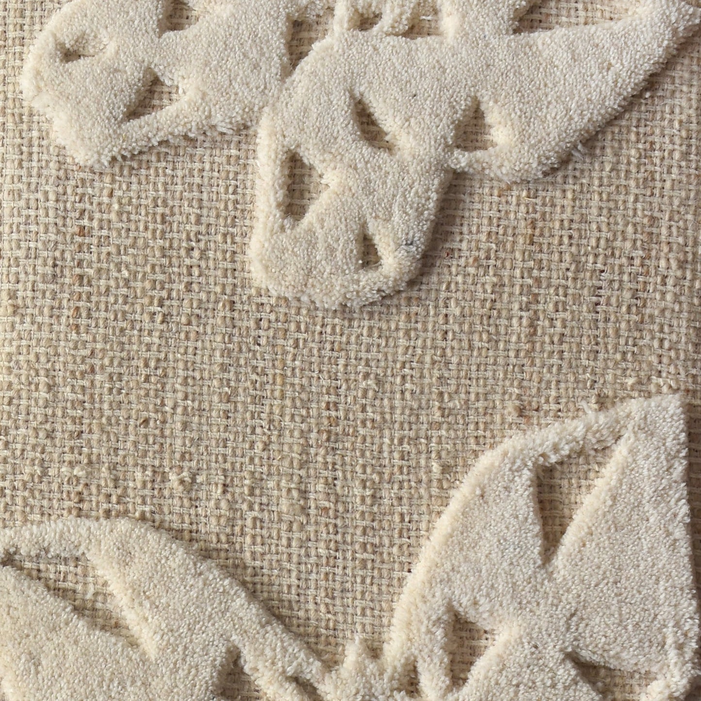 ZARVIS WALL ART AND ZAIKOF WALL ART - BEIGE/IVORY - HAND WOVEN / OVER TUFTED - WOOL & MDF