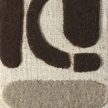 ALVIONT WALL ART - AND ALLON WALL ART - BEIGE/GREY/BROWN - HAND WOVEN/OVER TUFTED - WOOL & MDF