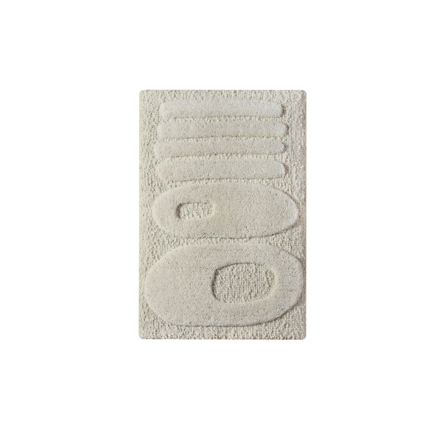 ANTTI  WALL ART AND ALANKOT WALL ART - IVORY - HAND WOVEN / OVER TUFTED - WOOL & MDF