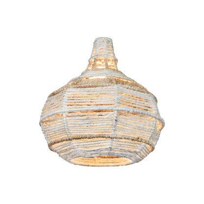 ABREU LAMP - IVORY/NATURAL - HAND MADE - JUTE