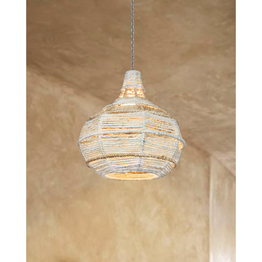 ABREU LAMP - IVORY/NATURAL - HAND MADE - JUTE