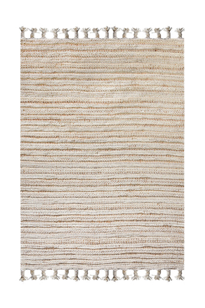 ACAPULCO - IVORY/NATURAL - HAND WOVEN - JUTE + WOOL