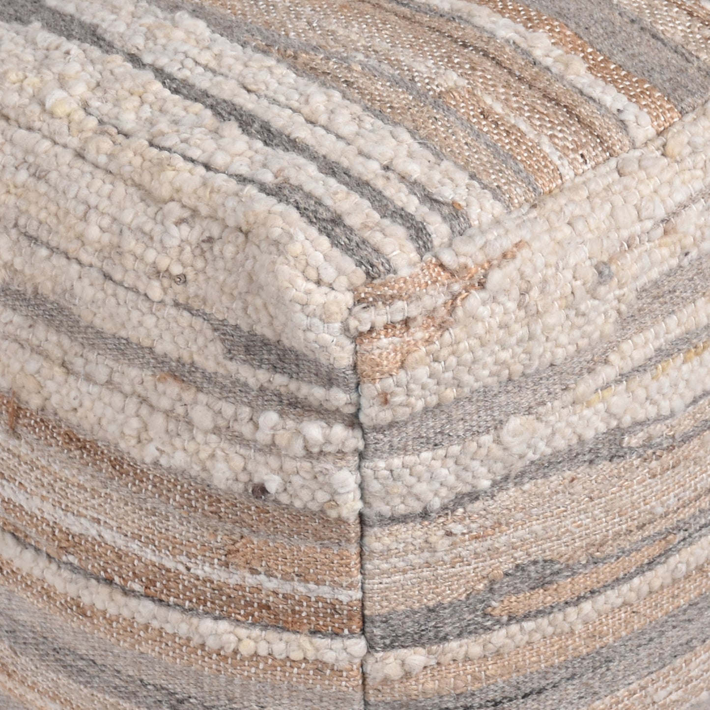 ADALEE POUF - WOOL/ JUTE