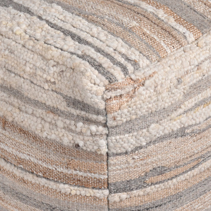 ADALEE POUF - WOOL/ JUTE