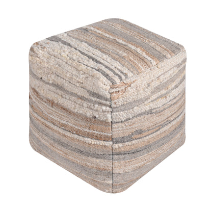 ADALEE POUF - WOOL/ JUTE