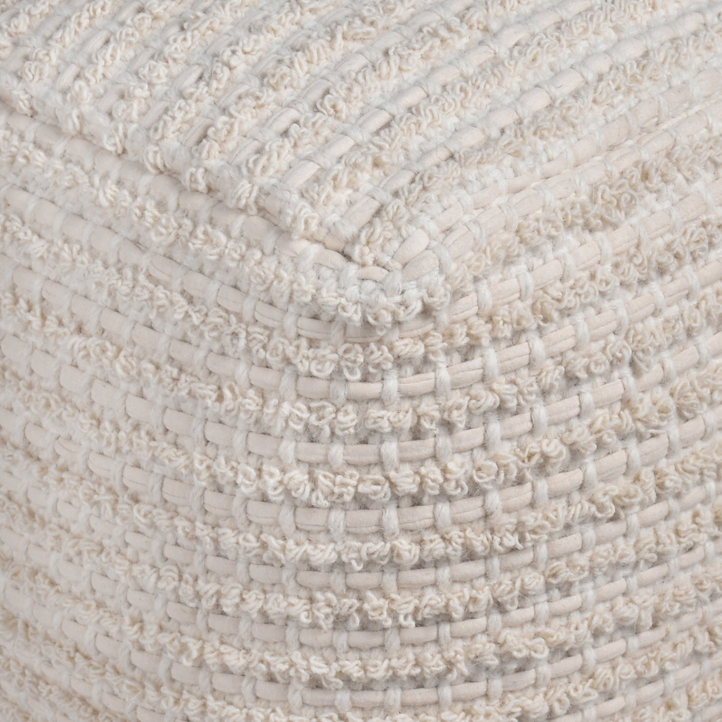 ADONIS POUF - WOOL/ COTTON