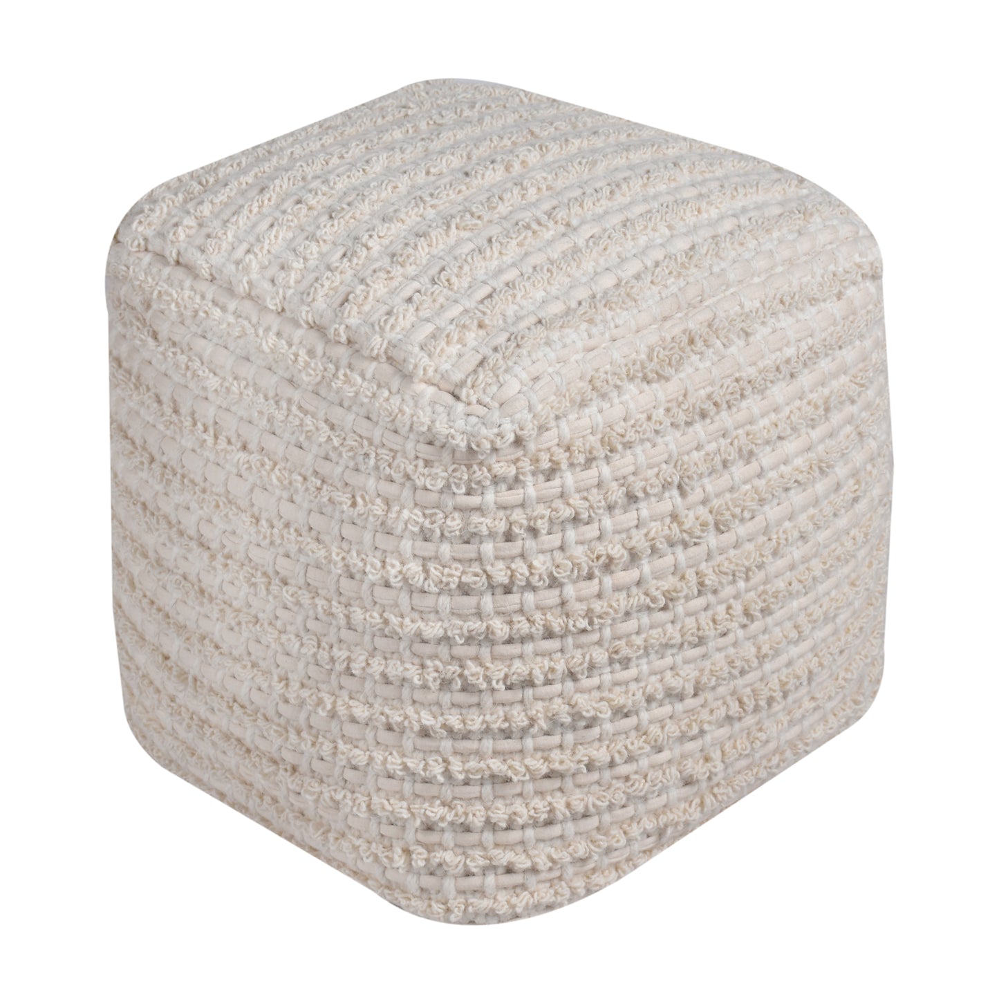 ADONIS POUF - WOOL/ COTTON