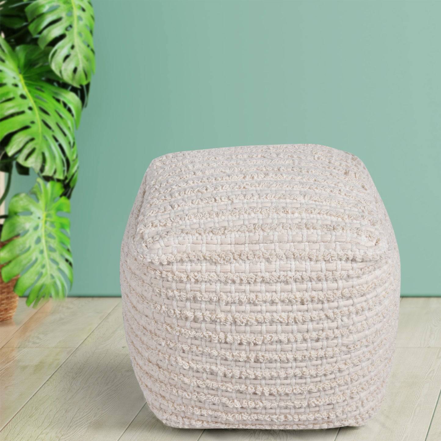 ADONIS POUF - WOOL/ COTTON