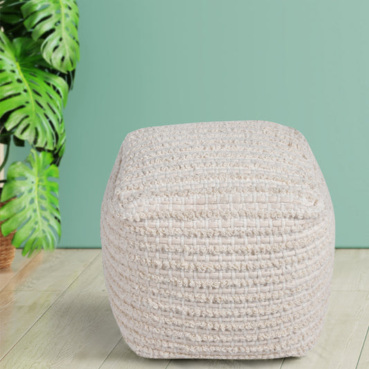 ADONIS POUF - WOOL/ COTTON