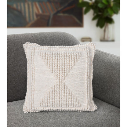 ALVEAR CUSHION - WOOL - IVORY