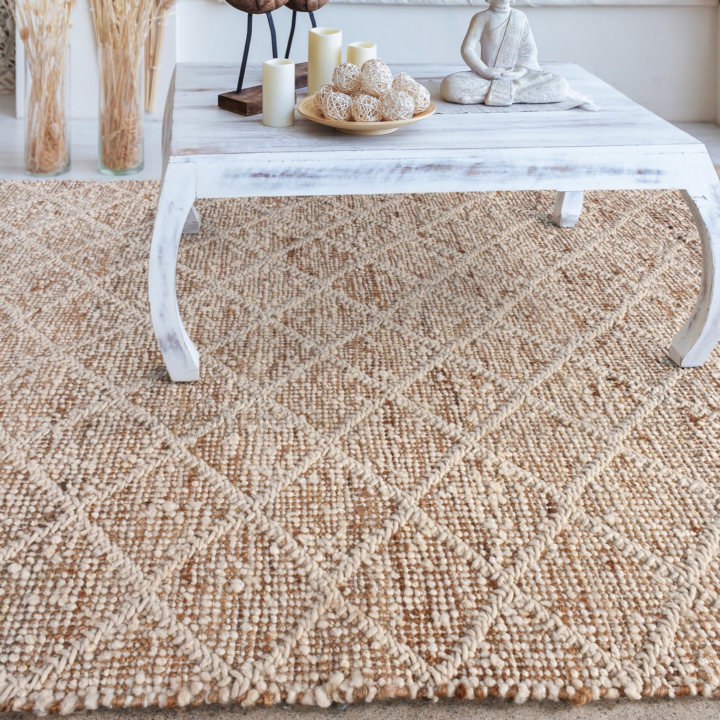 AMBLER RUG - JUTE/ WOOL