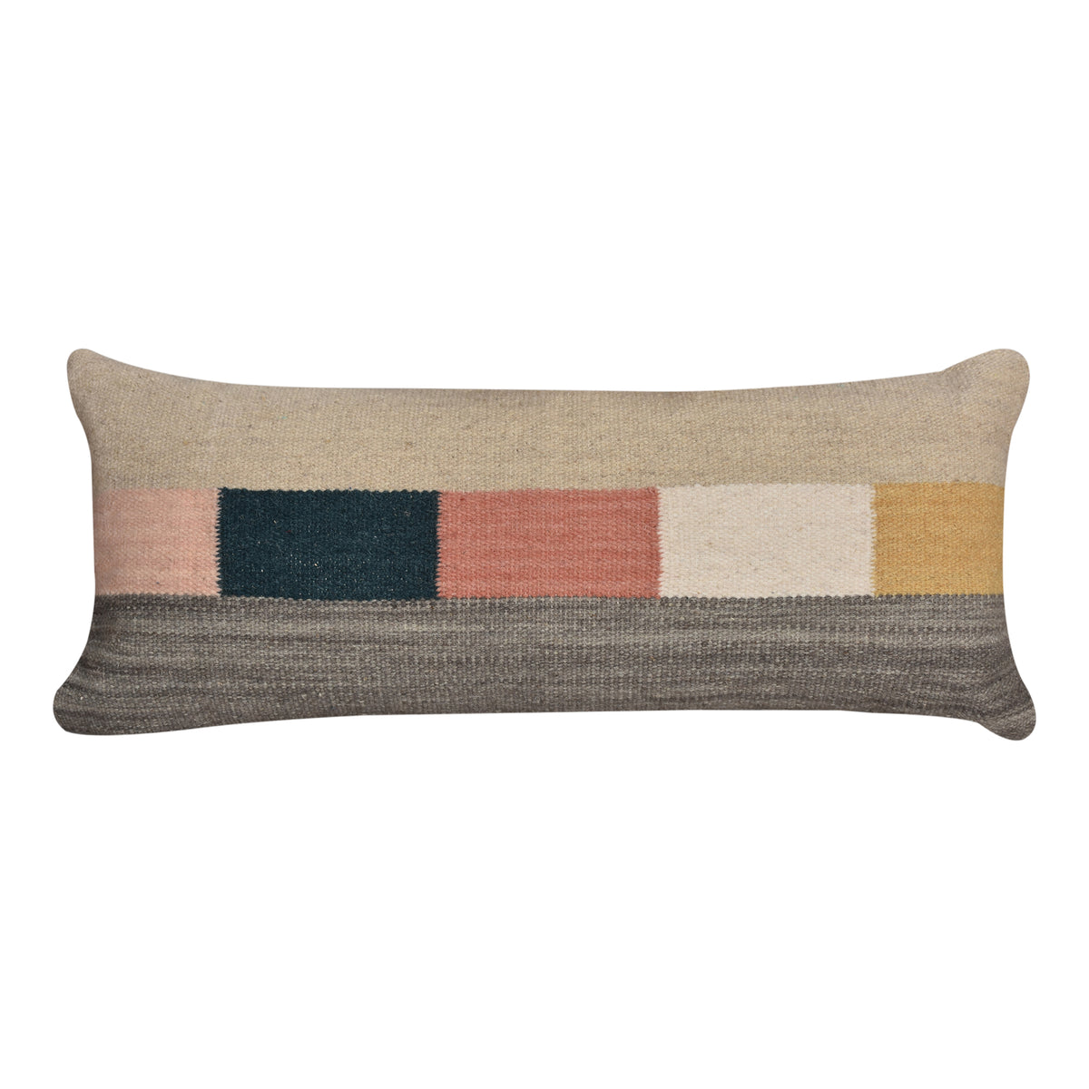 ARROWSMITH LUMBER CUSHION - WOOL - HANDWOVEN - MULTI