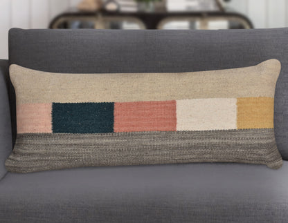 ARROWSMITH LUMBER CUSHION - WOOL - HANDWOVEN - MULTI