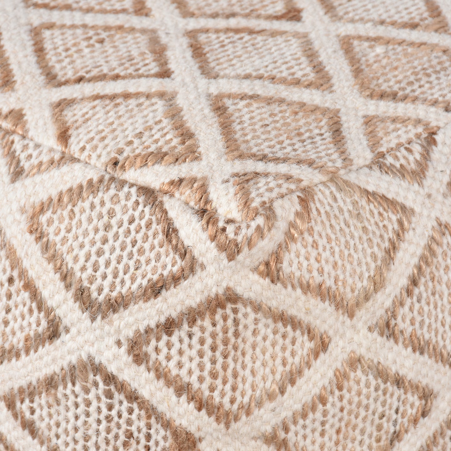 ATERNO POUF - JUTE/ WOOL