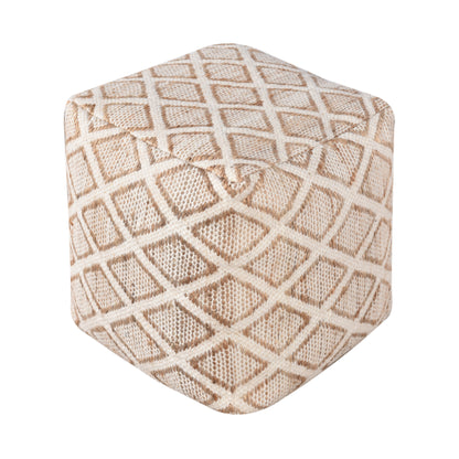 ATERNO POUF - JUTE/ WOOL