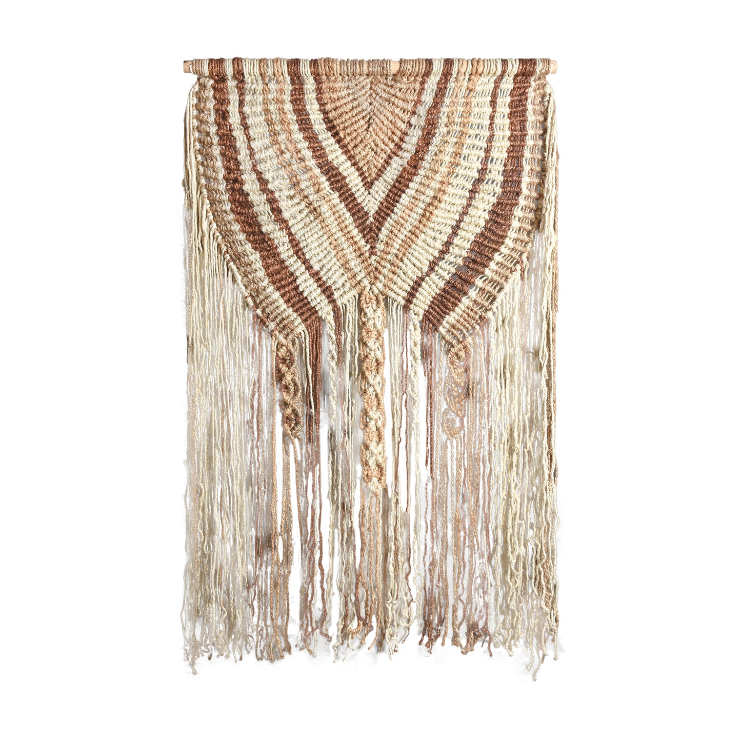 ATOMI WALL HANGING - IVORY/NATURAL - HAND KNITTED - JUTE