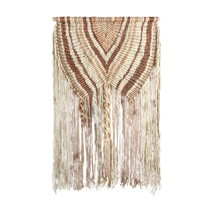 ATOMI WALL HANGING - IVORY/NATURAL - HAND KNITTED - JUTE