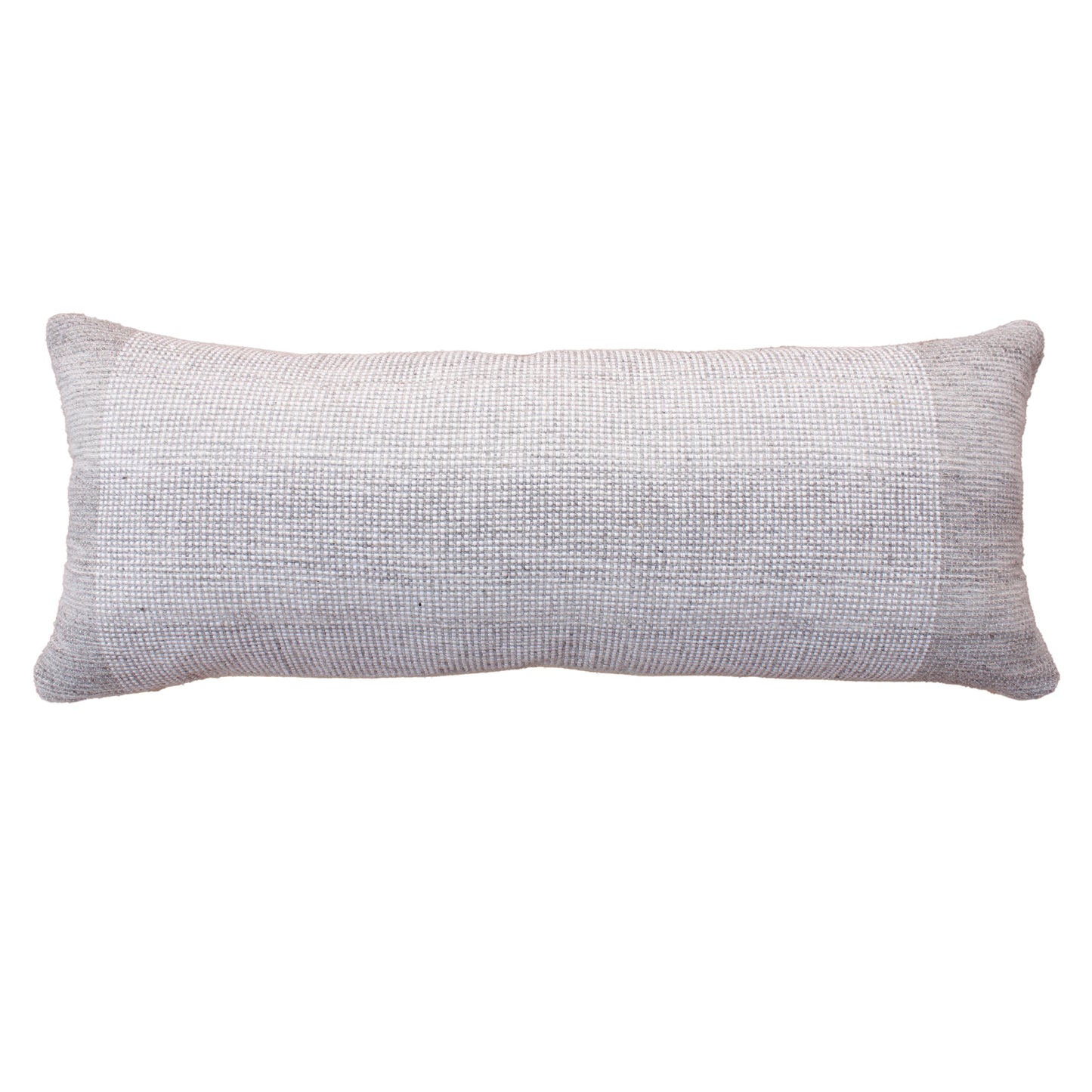 Backworth Lumber Cushion, 36x91 cm, Natural White, Wool, Hand Woven, Handwoven, Flat Weave