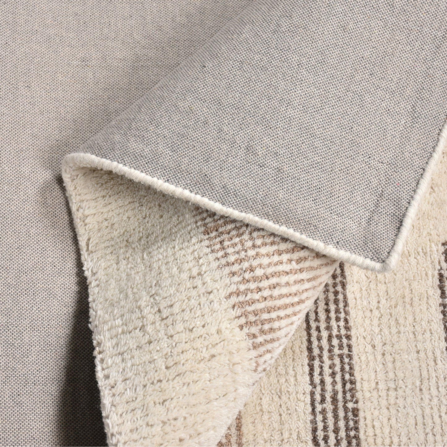 BAFING RUG - IVORY/MULTI - WOOL - HAND WOVEN, OVER TUFTED