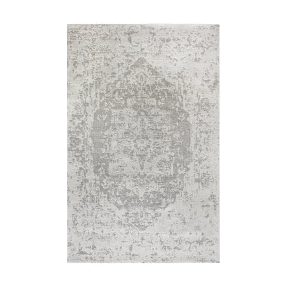 BALBO RUG - GREY/IVORY - WOOL/POLYESTER