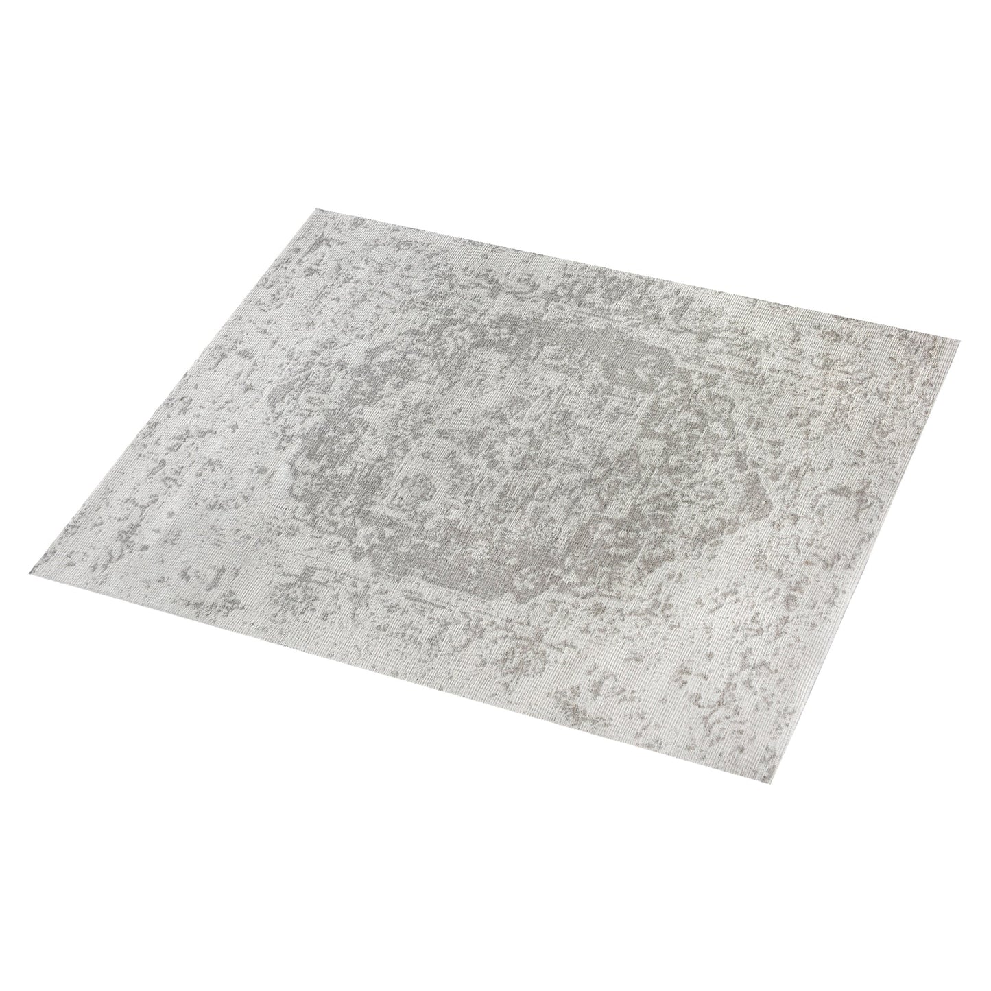 BALBO RUG - GREY/IVORY - WOOL/POLYESTER