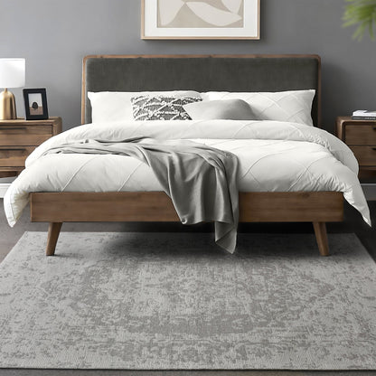 BALBO RUG - GREY/IVORY - WOOL/POLYESTER