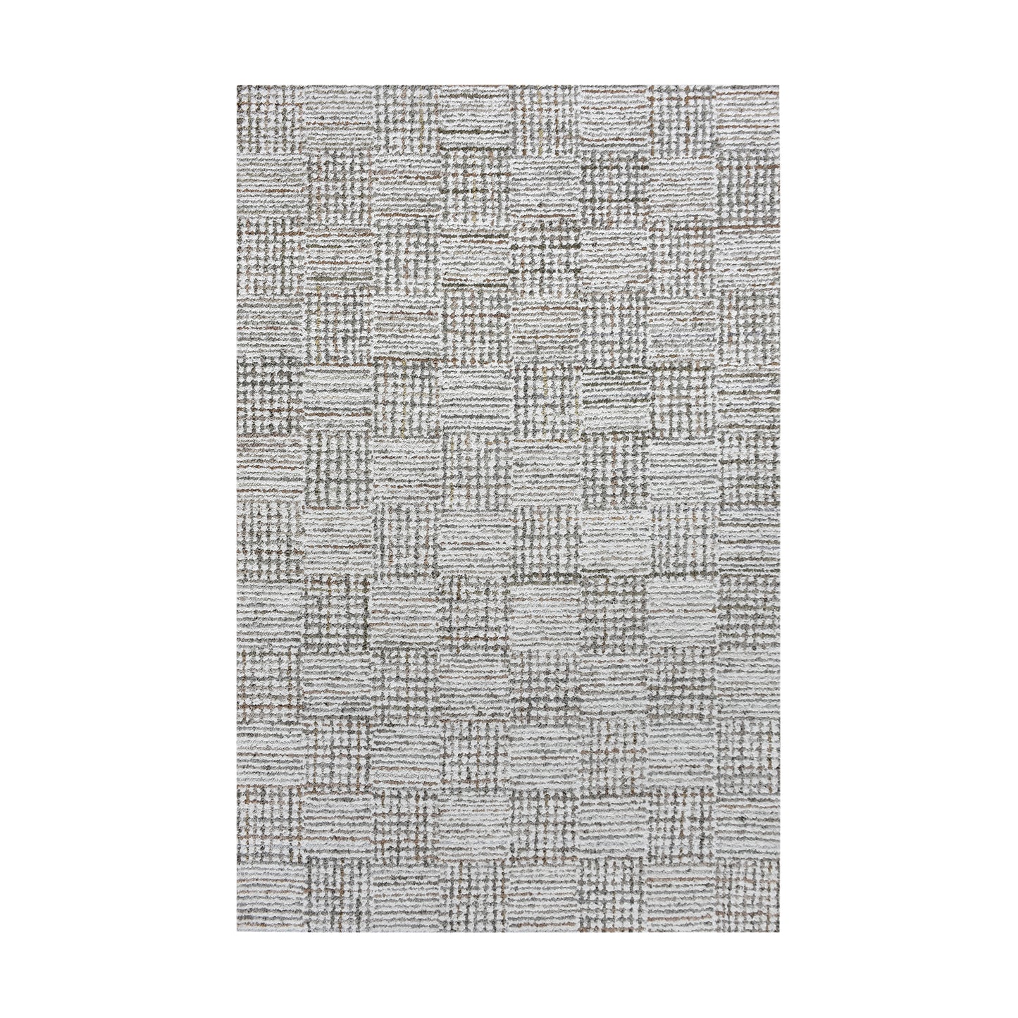 BARNW RUG - IVORY/BEIGE - DENIM/COTTON - HAND TUFTED