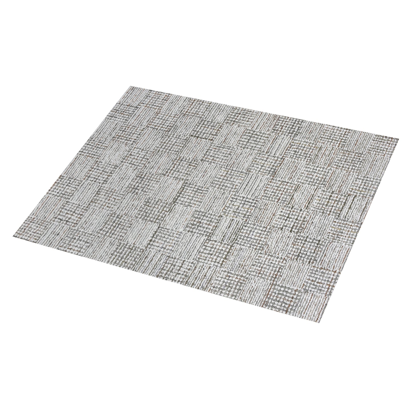 BARNW RUG - IVORY/BEIGE - DENIM/COTTON - HAND TUFTED