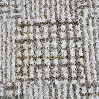 BARNW RUG - IVORY/BEIGE - DENIM/COTTON - HAND TUFTED