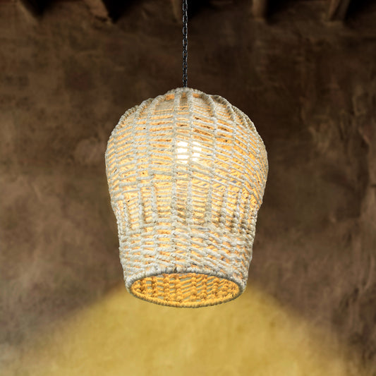 BARUERI LAMP - IVORY - HAND MADE - JUTE