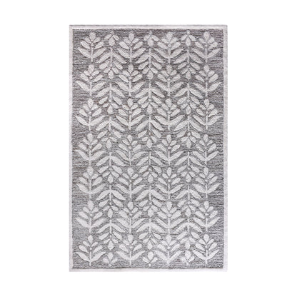BESAR-II RUG - BEIGE/WHITE - HAND TUFTED - COTTON DENIM/WOOL