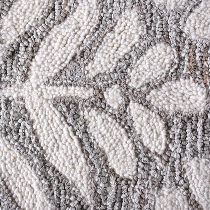 BESAR-II RUG - BEIGE/WHITE - HAND TUFTED - COTTON DENIM/WOOL