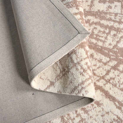 BEYAN RUG - BEIGE/IVORY - WOOL - CIRCULAR KNITTING