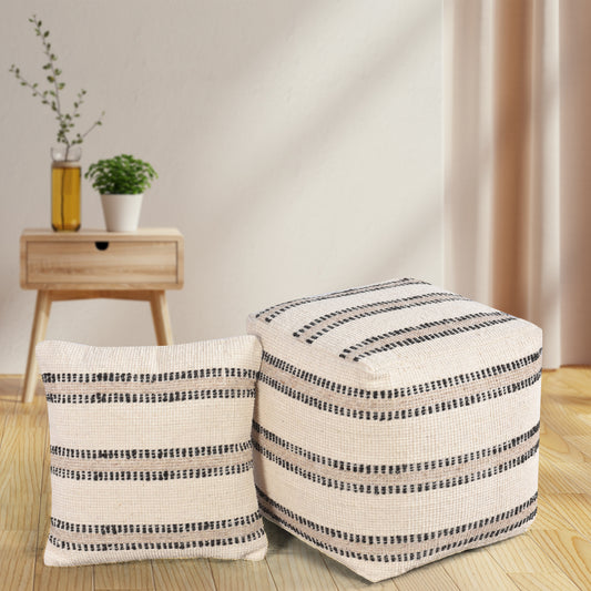 BLAVET POUF - WOOL