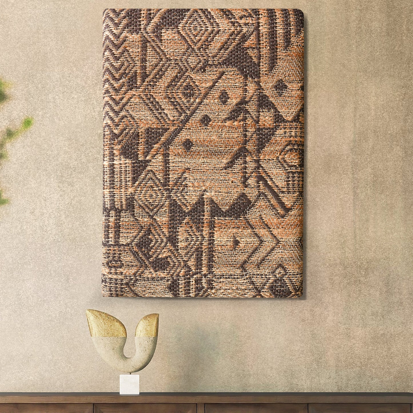 BLEWITT WALL ART - JUTE - MDF STRUCTURE