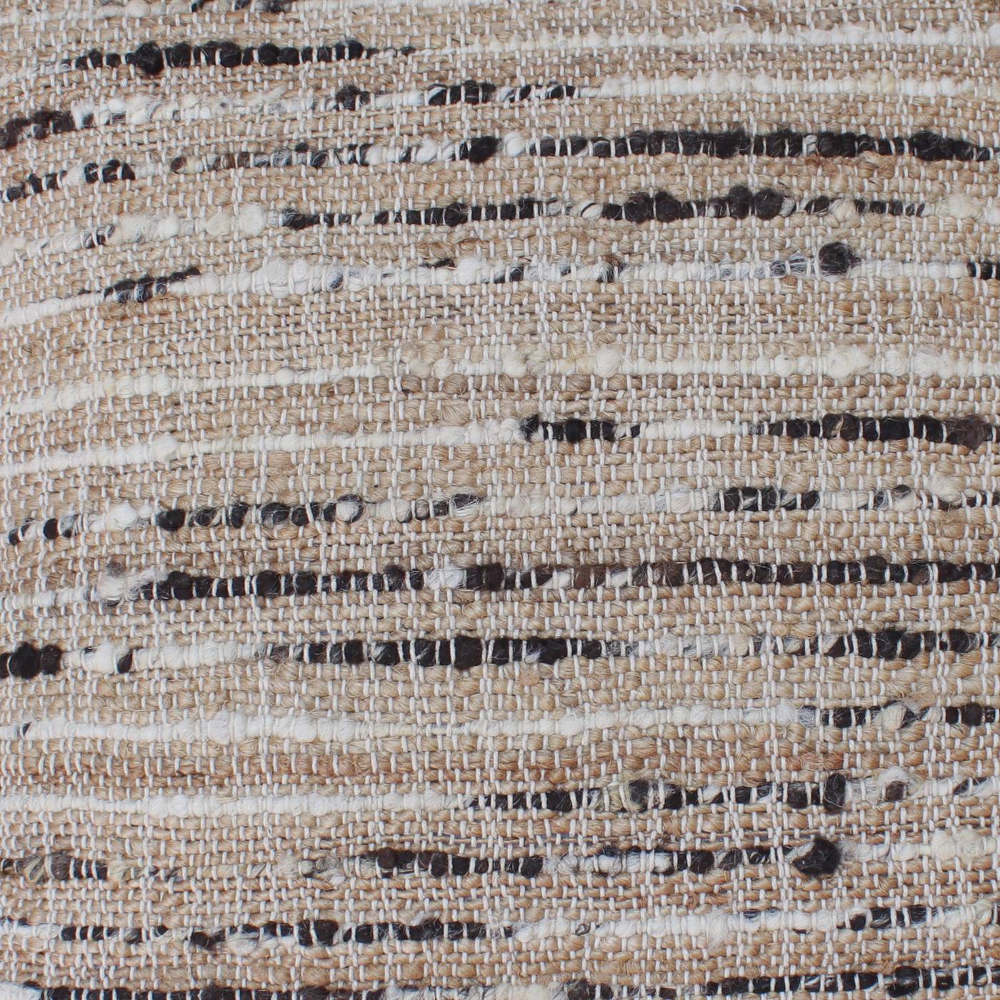 Bolsover Cushion, 56x56 cm, Natural, Brown, Jute, Wool, Punja Kelim, Punja, Flat Weave