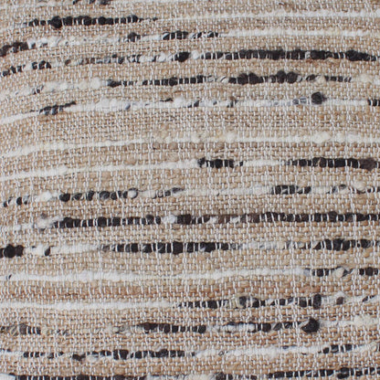 Bolsover Cushion, 56x56 cm, Natural, Brown, Jute, Wool, Punja Kelim, Punja, Flat Weave