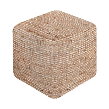 BOLSOVER POUF - JUTE/ WOOL